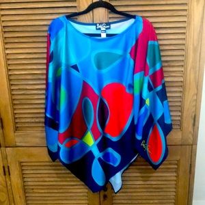 Lesley Evers Marley poncho blouse